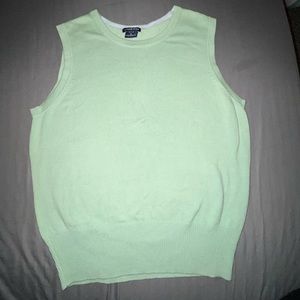 GREEN GAP VEST CROP TOP